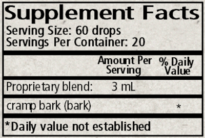viburnum cramp bark supplement facts