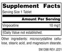 vinpocetine 10 mg source naturals supplement facts