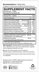 ViraPro Terry Naturally supplement facts