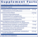 virathera cf sfi health supplement facts