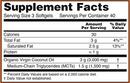 virgin coconut oil (now foods) supplement facts