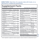 vitaleyes complete ocular formula (metabolic maintenance) supplement facts