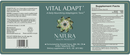 vital adapt liquid natura health products label