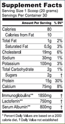 vital whey natural vanilla well wisdom supplement facts