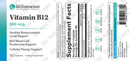 vitamin b12 nutra biogenesis label