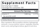 vitamin c douglas labs supplement facts