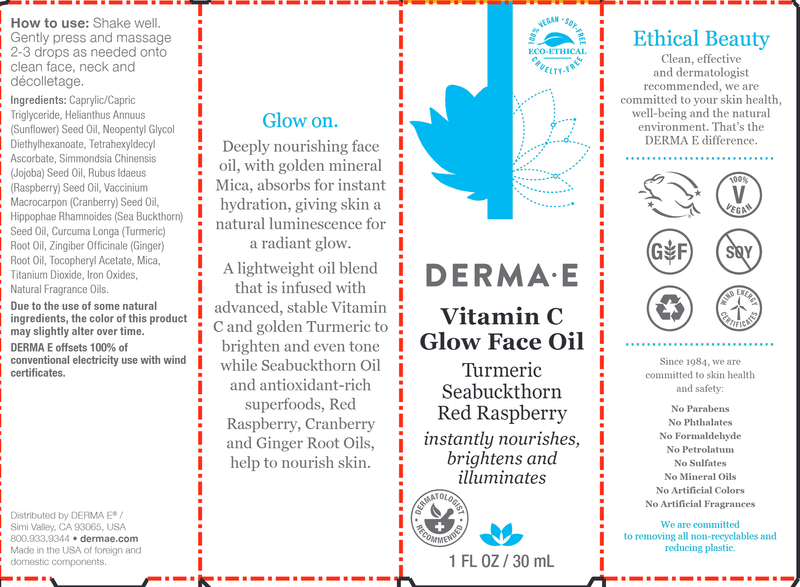 vitamin c glow face oil dermae label