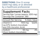 vitamin c powder [reduced acidity] (metabolic maintenance) supplement facts