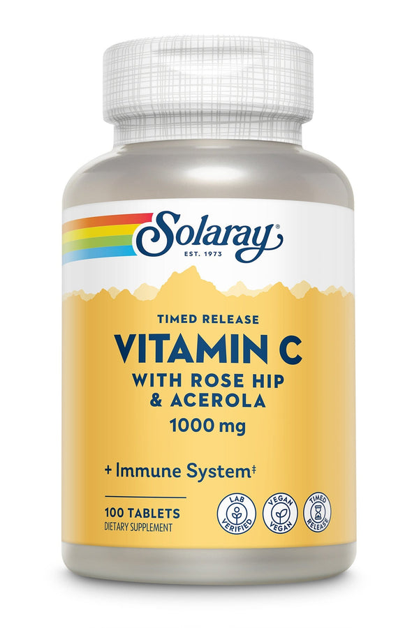 Vitamin C Rose Hips & Acerola Time Released Solaray