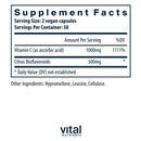 vitamin c with bioflavonoids vital nutrients supplement facts