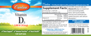 vitamin d3 2000 iu carlson labs label