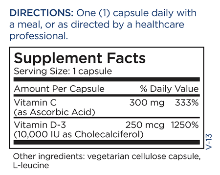 vitamin d3 10000 iu (metabolic maintenance) supplement facts
