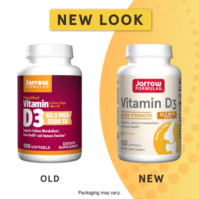Vitamin D3 2500 IU Jarrow Formulas new look
