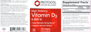 vitamin d3 5000 iu (protocol for life balance) label