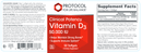 vitamin d3 50,000 iu (protocol for life balance) label