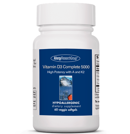Vitamin D3 Complete 5000 High Potency with A and K2 Allergy Research Group