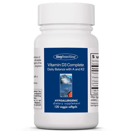Vitamin D3 Complete Daily Balance Allergy Research Group