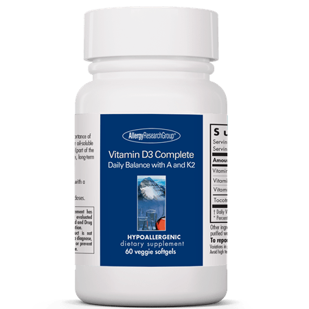 Vitamin D3 Complete Daily Balance 60ct Allergy Research Group