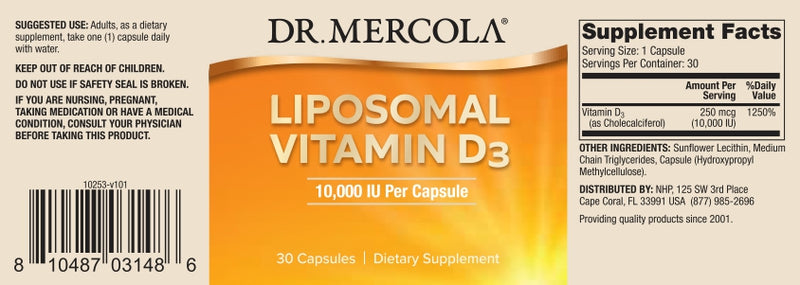 liposomal vitamin d3 dr. mercola label