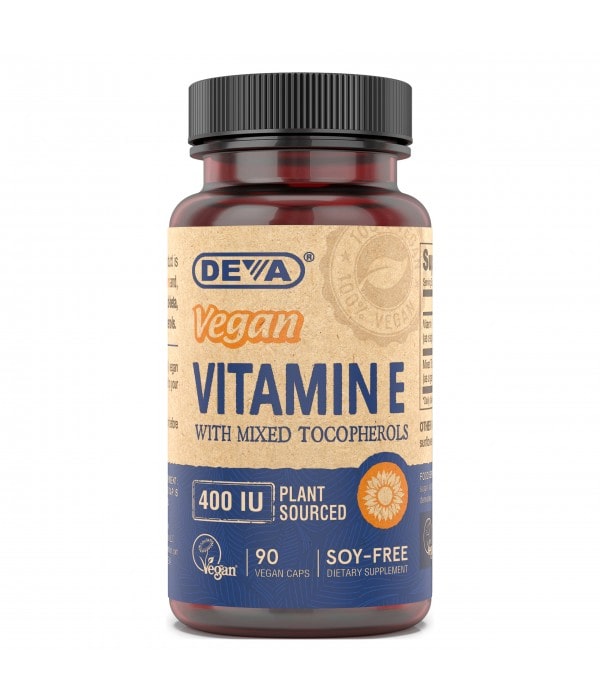 vitamin e 400 iu mixed tocopherols deva nutrition