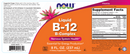 liquid b-12 (b-complex) (now foods) label