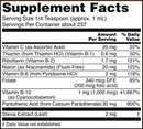 liquid b-12 (b-complex) (now foods) supplement facts