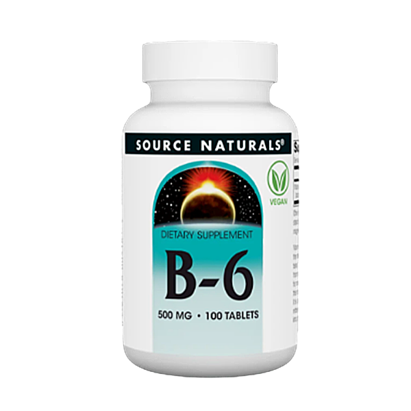 b-6 500 mg source naturals
