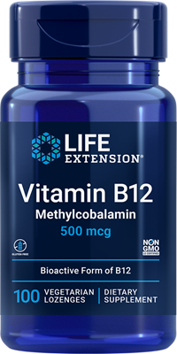 vitamin b12 methylcobalamin 500 mcg (life extension)