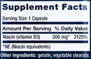 vitamin b3 niacin (life extension) supplement facts