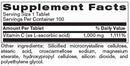 vitamin c 1000 neurobiologix supplement facts