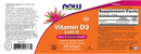 vitamin d-3 (now foods) label
