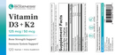 vitamin d-3 & k-2 (nutra biogenesis) label