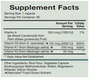 vitamin d-a-k natura health products supplement facts