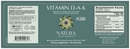 vitamin d-a-k natura health products label