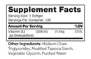 vitamin d3 3000 iu softgels advanced nutrition by zahler supplement facts