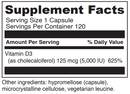 vitamin d3 davinci labs supplement facts