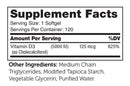 vitamin d3 5000 iu softgels advanced nutrition by zahler supplement facts
