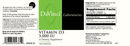 vitamin d3 davinci labs label