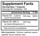 vitamin d3 5000 plus natural mk-7 bio-design supplement facts