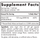 vitamin d3 5000 (nordic naturals) supplement facts