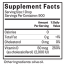 vitamin d3 drops (seeking health) supplement facts