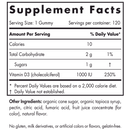 vitamin d3 gummies wild berry (nordic naturals) supplement facts