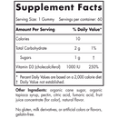 vitamin d3 gummies wild berry (nordic naturals) supplement facts