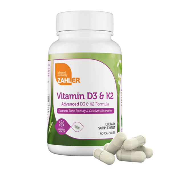 vitamin d3 & k2 capsules advanced nutrition by zahler