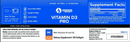 vitamin d3 pro designs for sport label