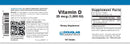 vitamin d 25 mcg (1,000 iu) douglas labs label