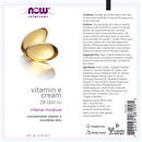 vitamin e cream (now solutions) label