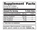 vitamin e mixed tocopherols metagenics supplement facts