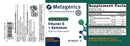 vitamin e + selenium | e-400 metagenics label