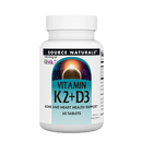 vitamin k2 with d-3 100 mcg source naturals